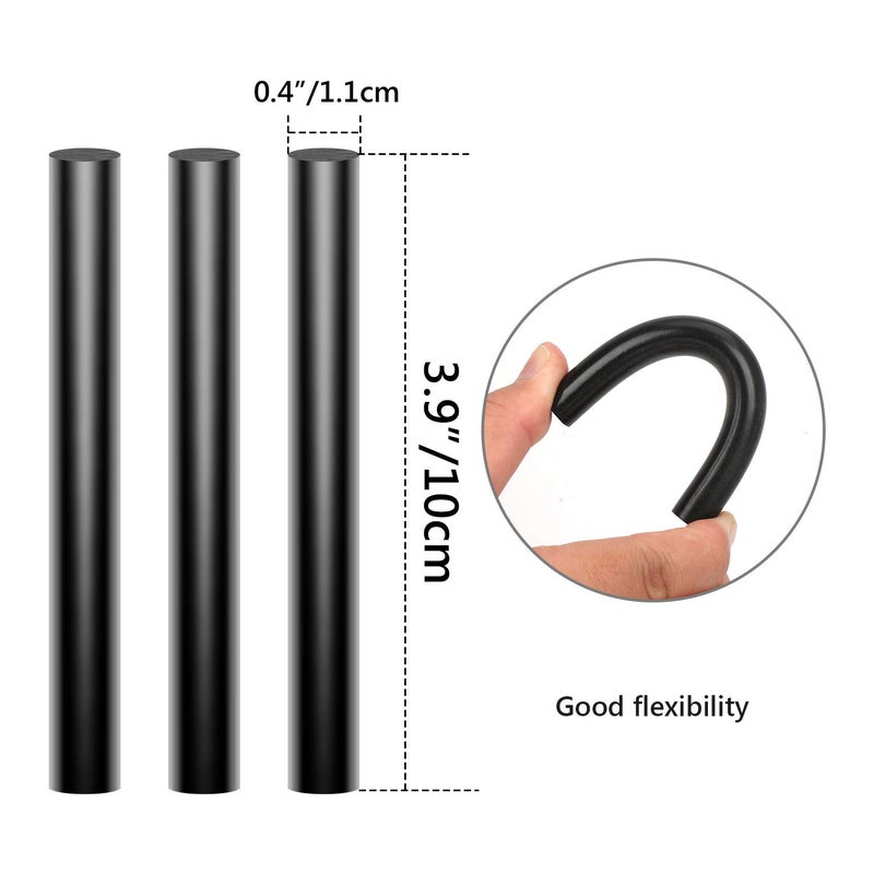 ENPOINT 36 Pack Black Hot Glue Sticks, 3.93 x 0.43 in Full Size Hot Melt Glue Sticks Dent Repair Tool EVA Colored Hot Melt Adhesive for Car DIY Art Craft General Repairs - Image 2
